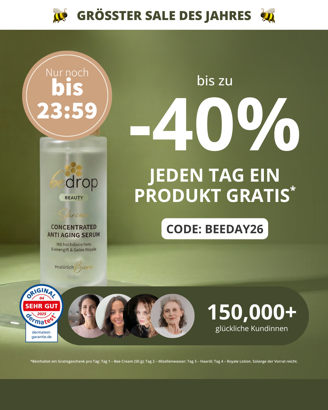 Bedrop #natürlichbiene Facebook ad