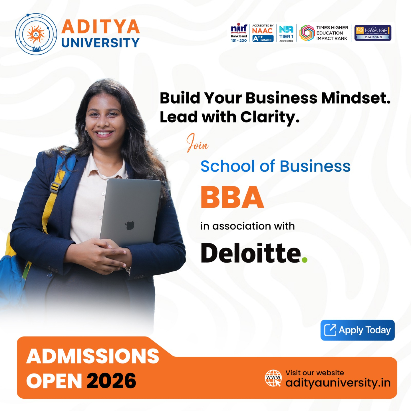 Aditya University Facebook ad: Admissions Open 2026