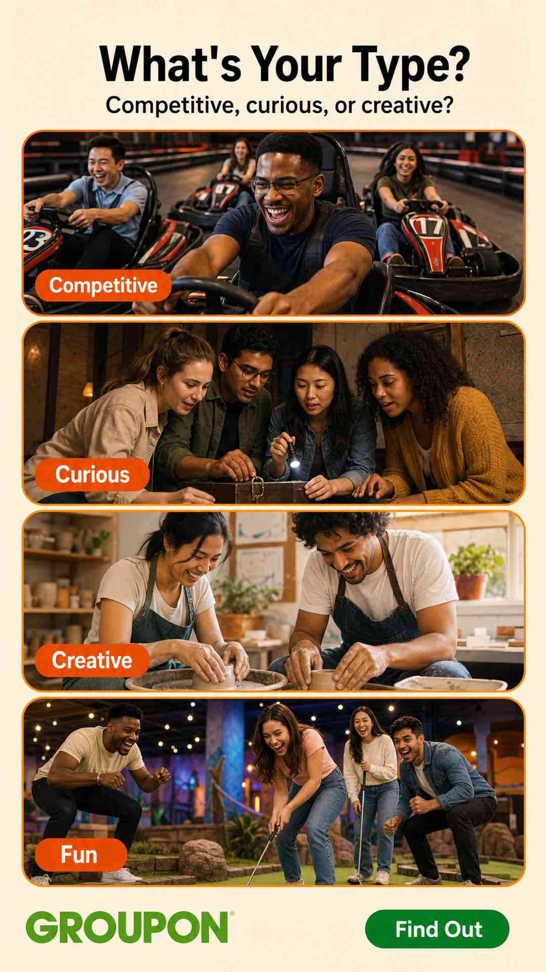 Groupon Facebook ad