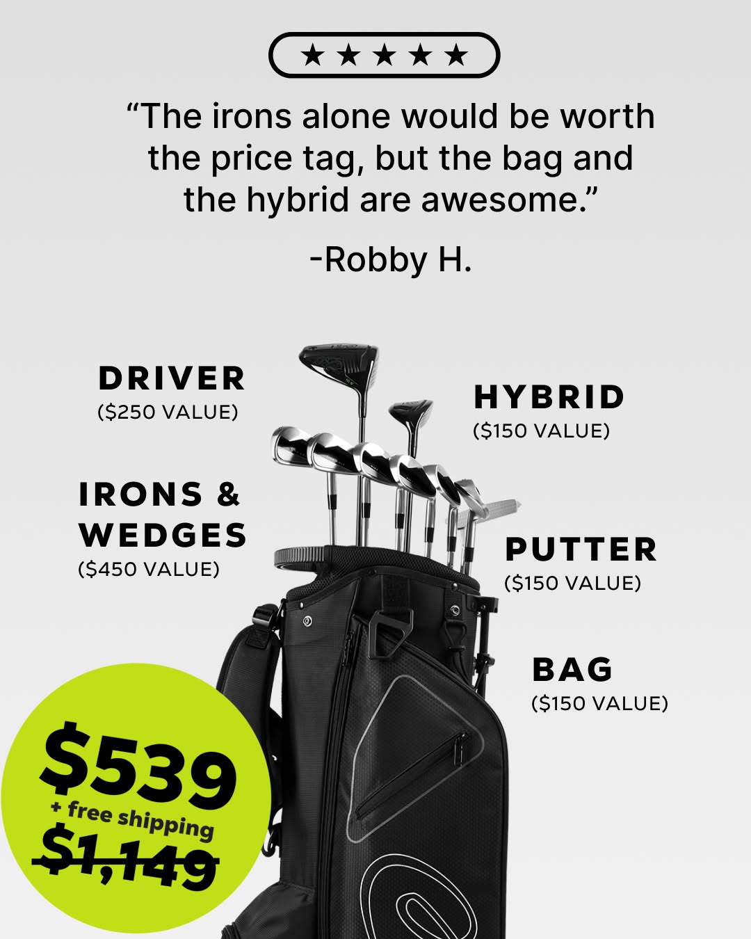 Vice Golf Facebook ad