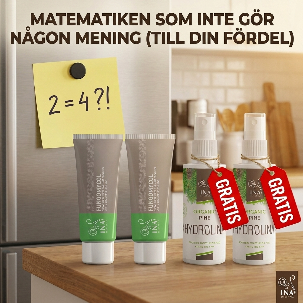 InaEssentials - Webbutik för 100% ekologisk BIO-kosmetika Facebook ad: Köp 2 krämer och få 2 presenter