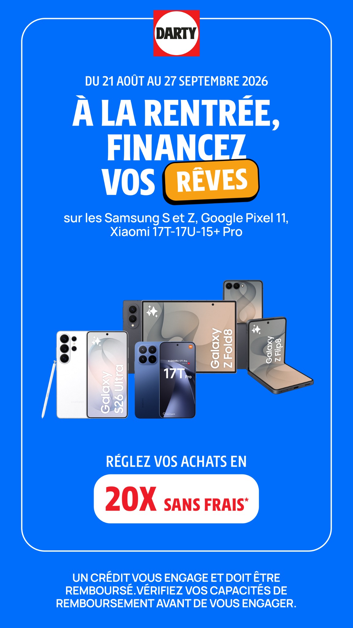 Darty Facebook ad: Trouvez le financement qui vous convient et payez à votre…