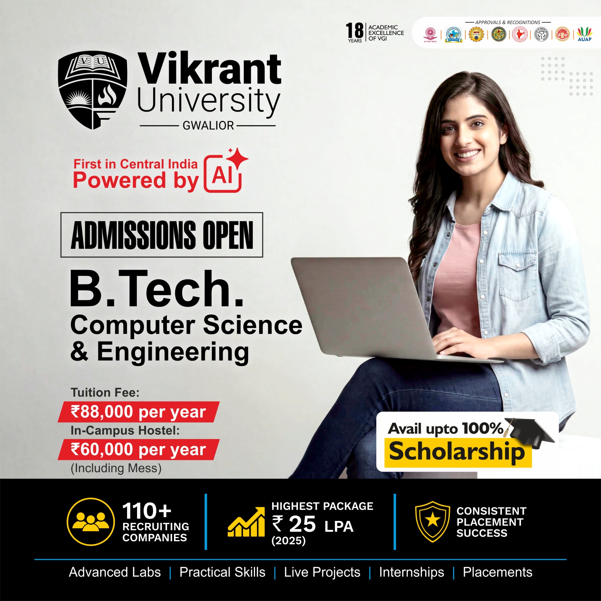 Vikrant University Facebook ad