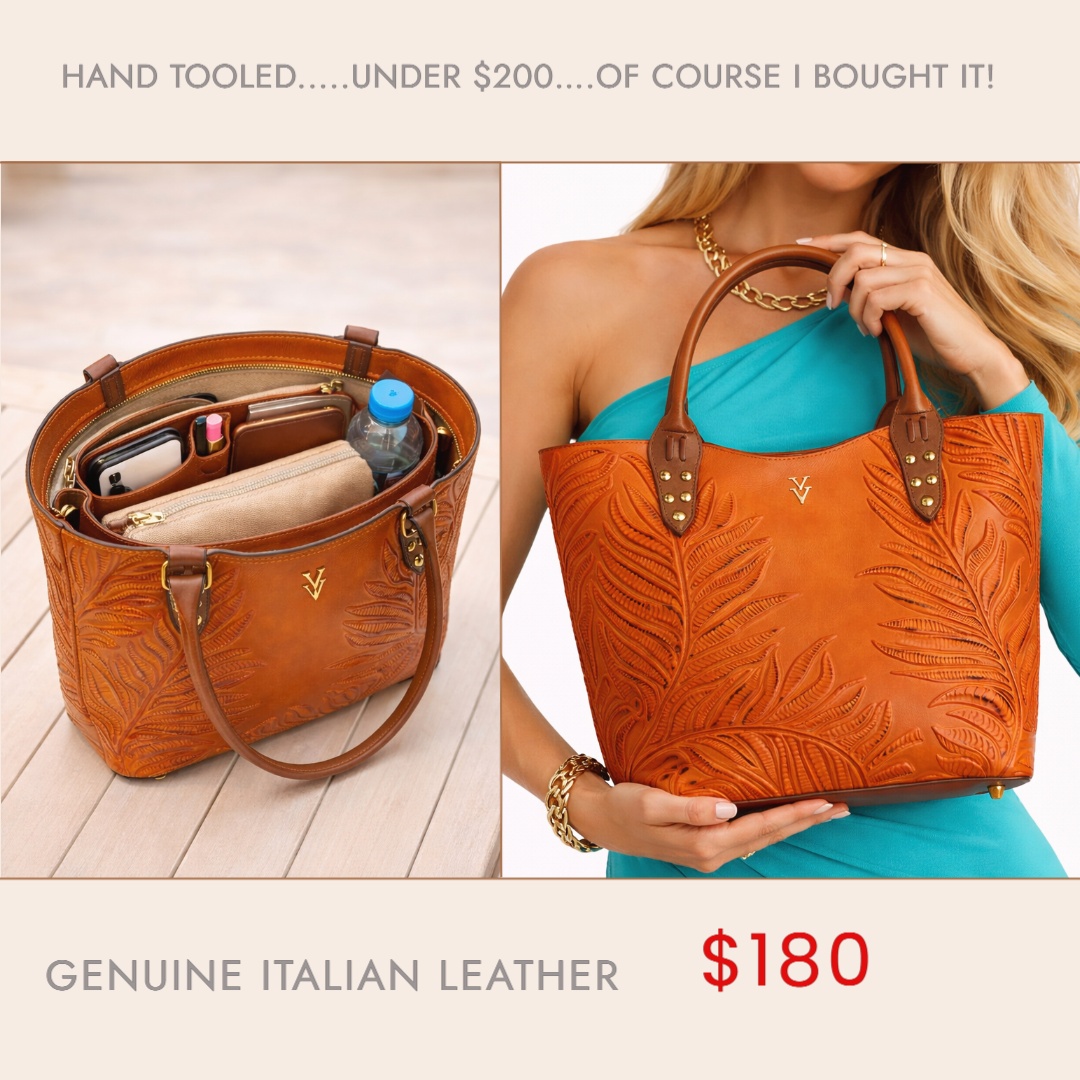 YV Handbags Facebook ad: Genuine Italian Leather Handbag