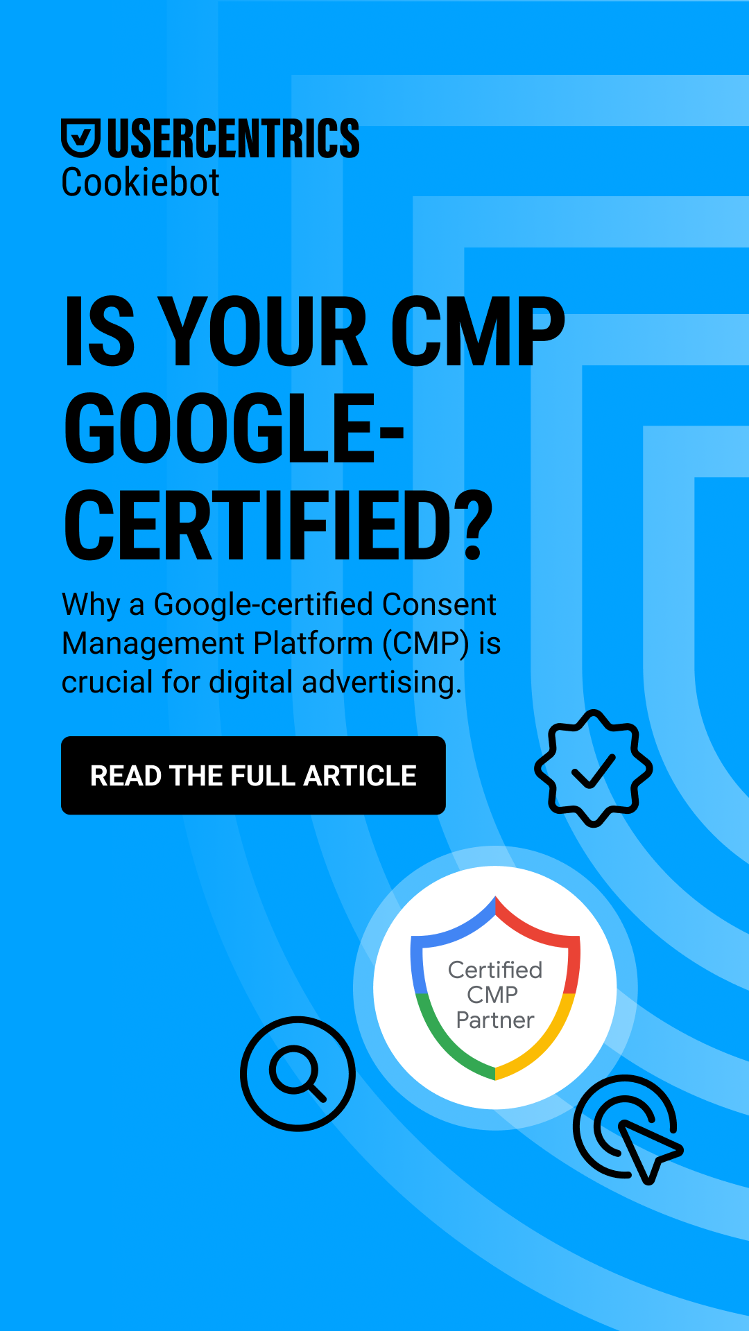 Cookiebot CMP Facebook ad