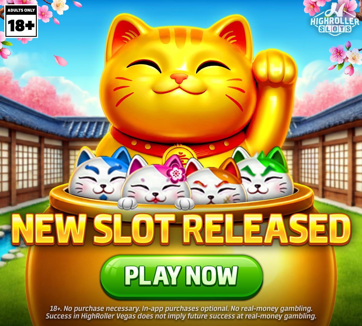 HighRoller Vegas Facebook ad