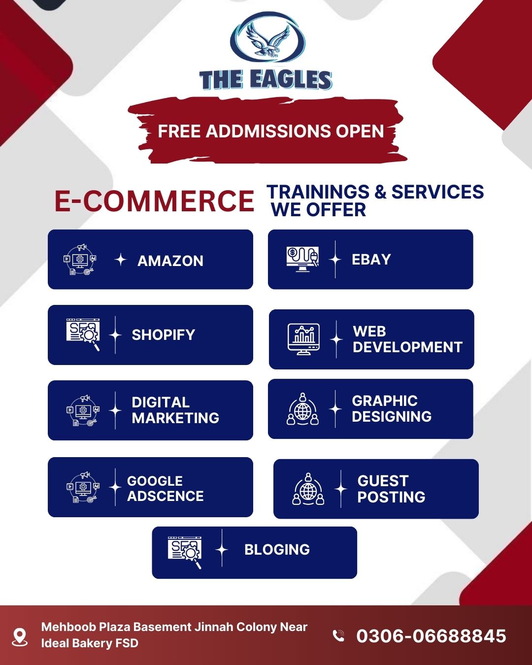 The Eagles Institute of e-commerce  Facebook ad