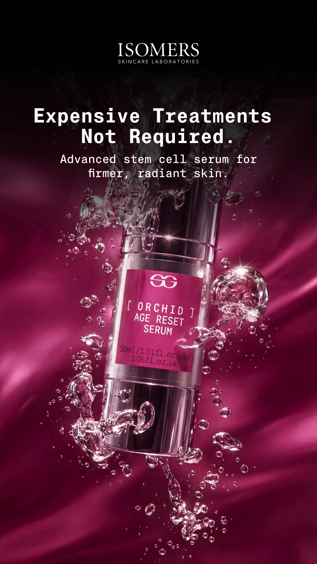 Isomers Skincare Facebook ad
