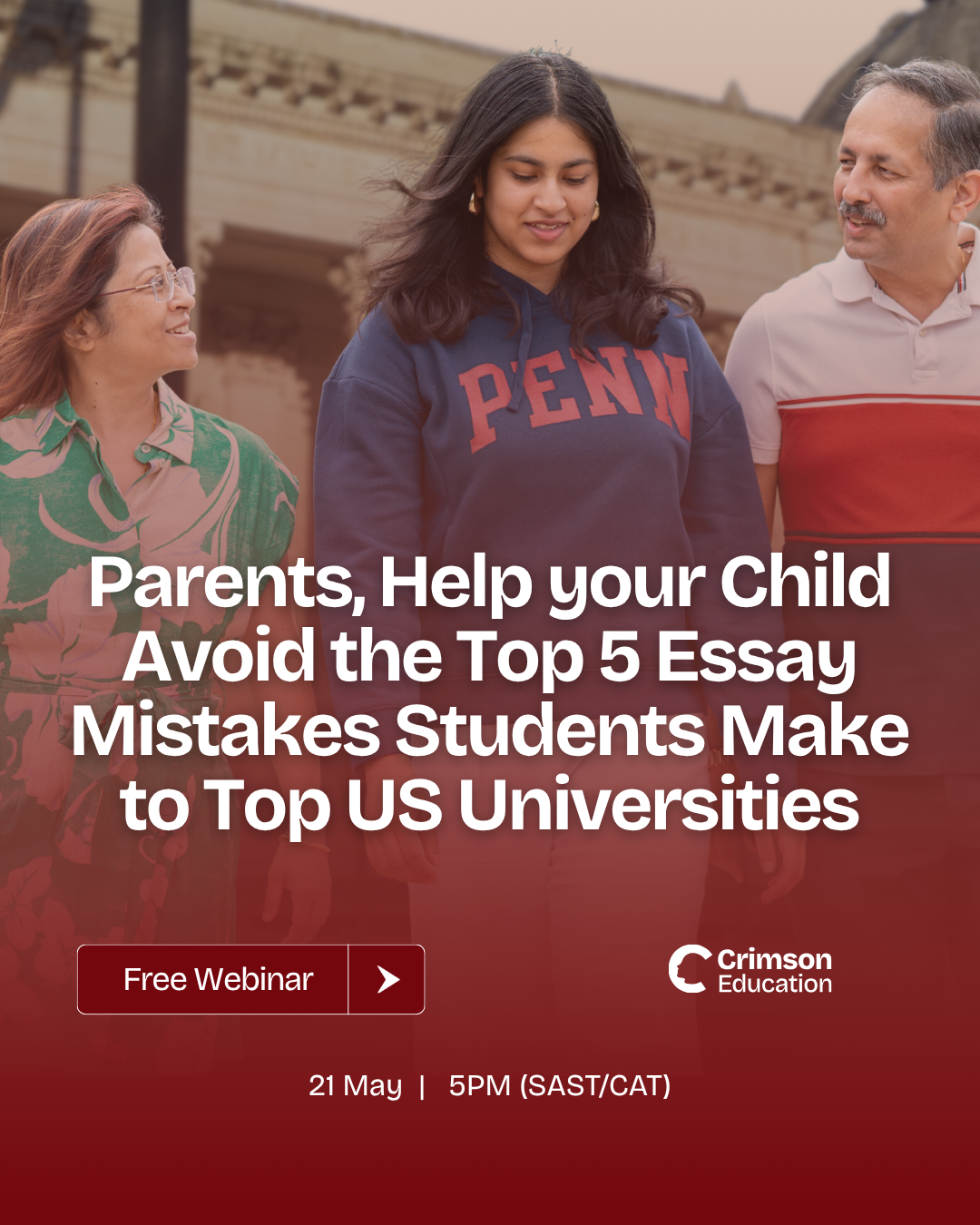 Crimson Education Facebook ad