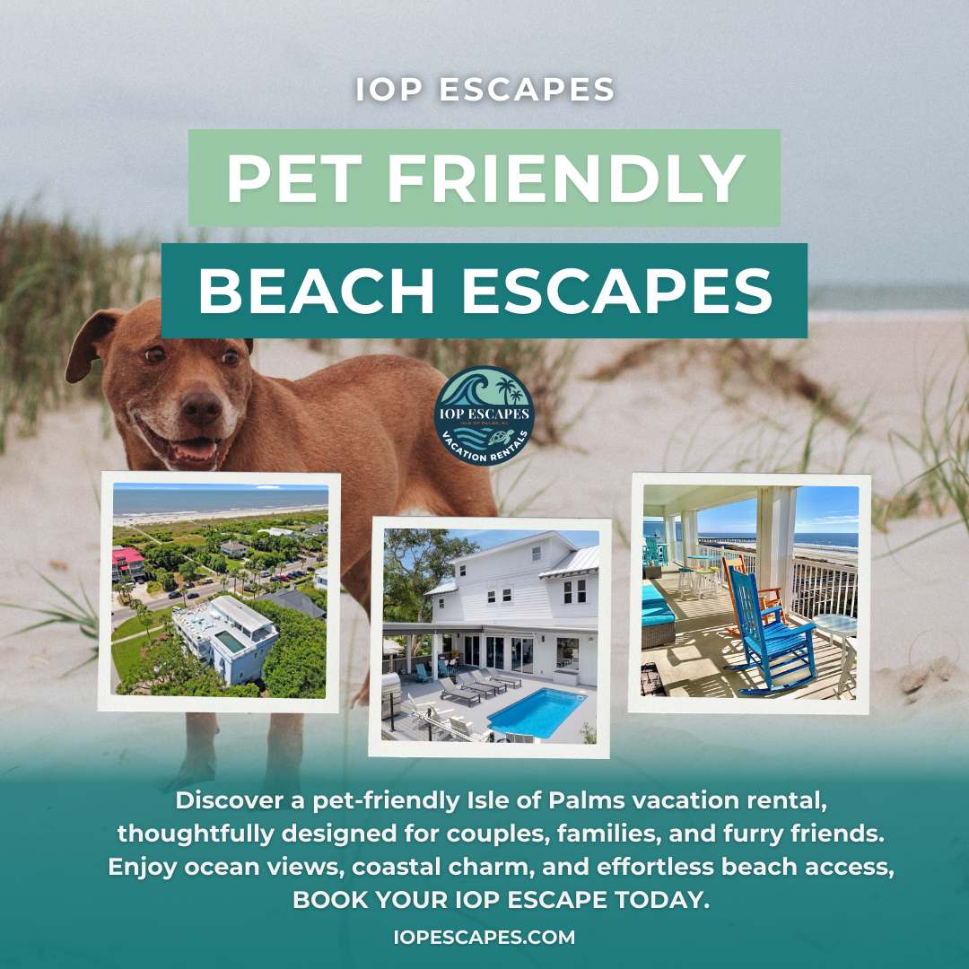 IOP Escapes Vacation Rentals Facebook ad: Pet Friendly Rentals on Isle of Palms