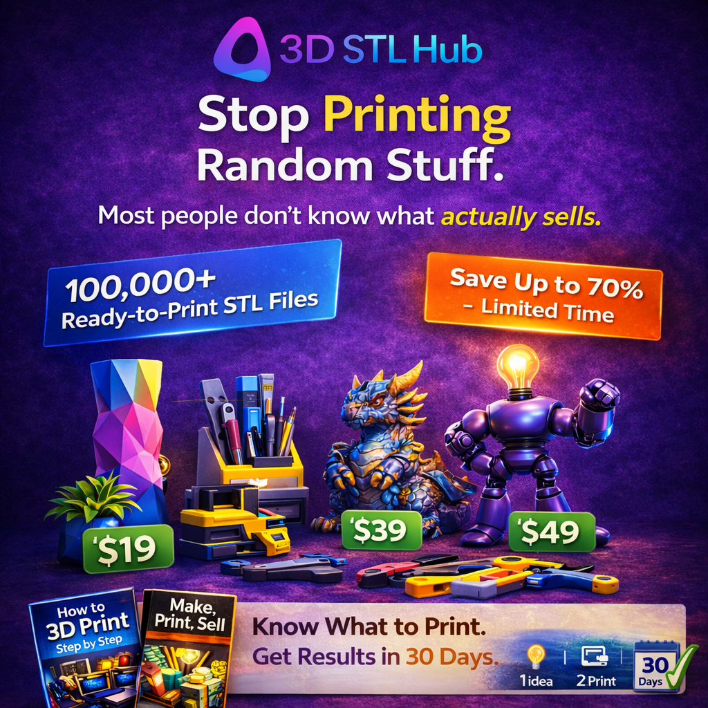 3D STL Hub Shop Facebook ad