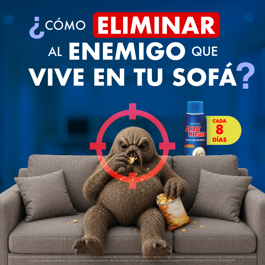 Acar Klean Colombia Facebook ad: No vivas con el enemigo.