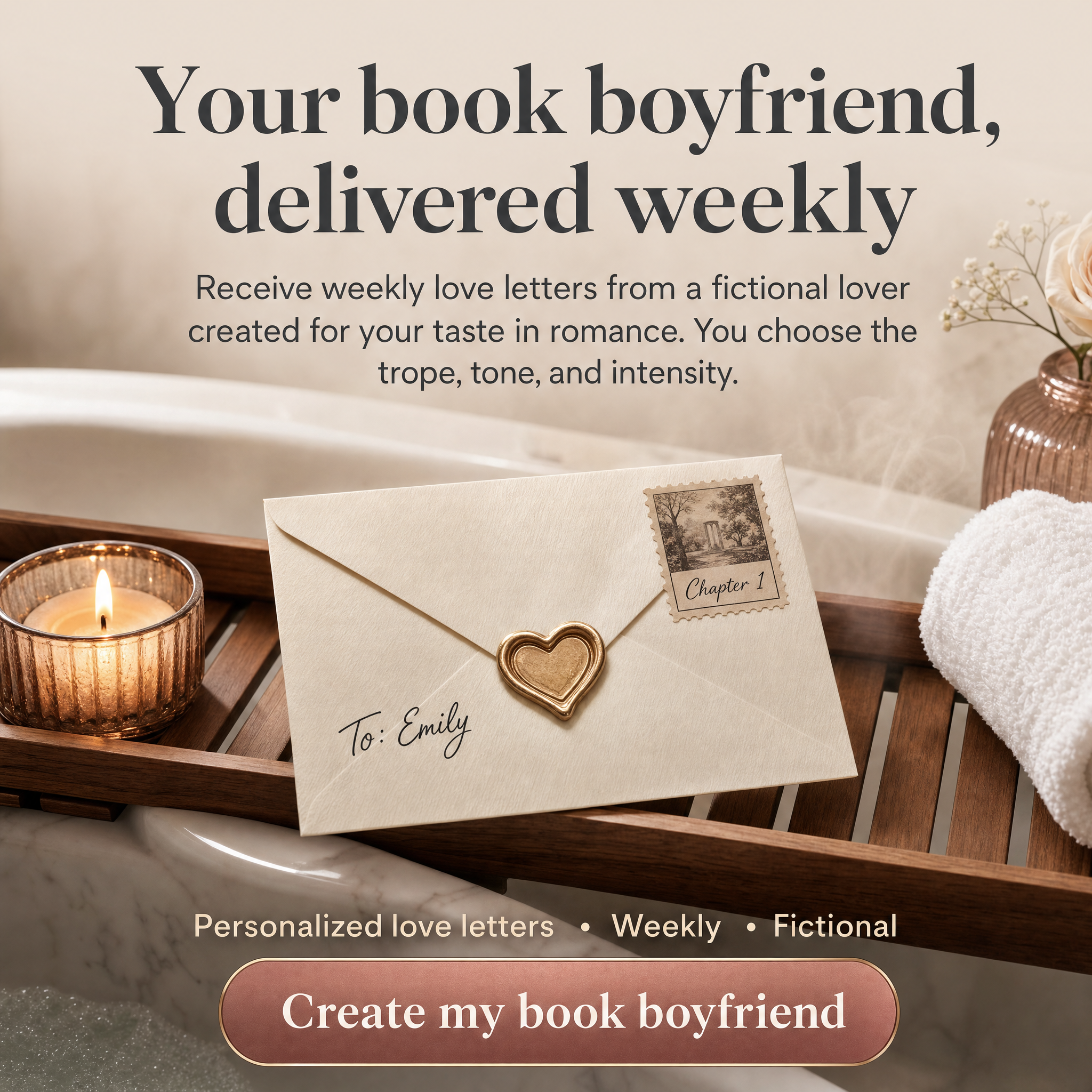 My Love Wrote Facebook ad: Get Letters From Fictional Lovers