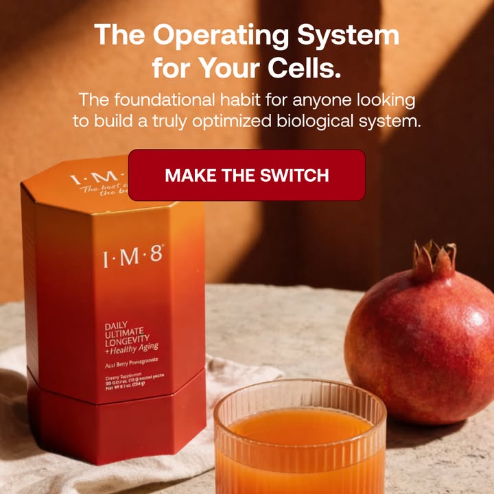 IM8 Global Facebook ad: Longevity Starts at the Cellular Level