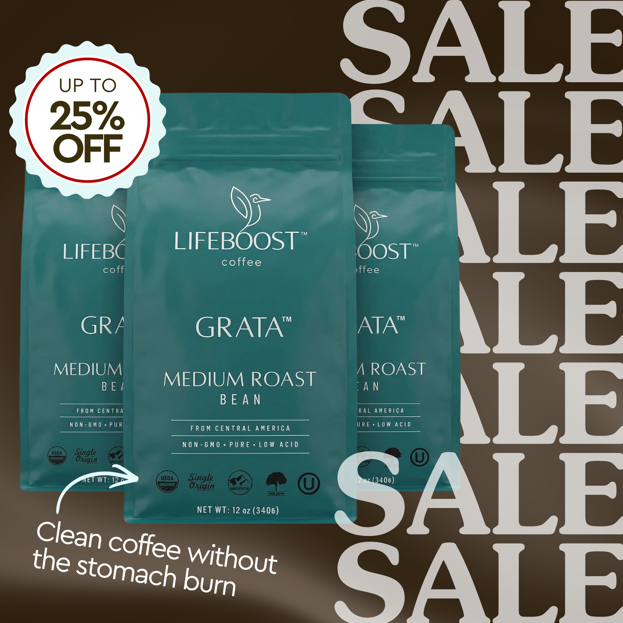 Lifeboost Coffee Facebook ad