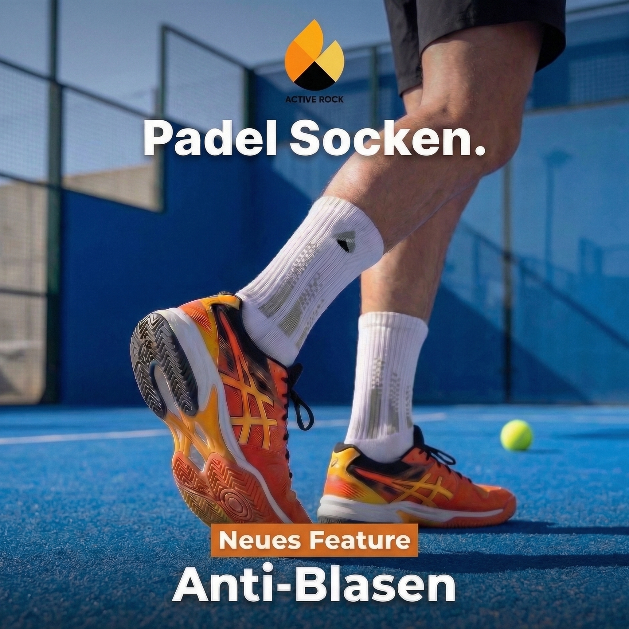 Active Rock Facebook ad: Nie wieder Blasen beim Padel