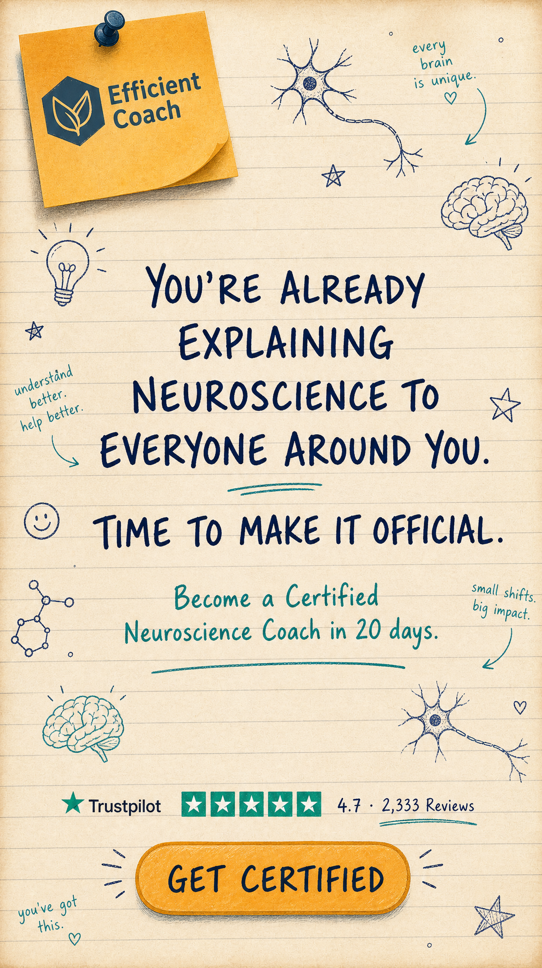 Efficient Coach Facebook ad