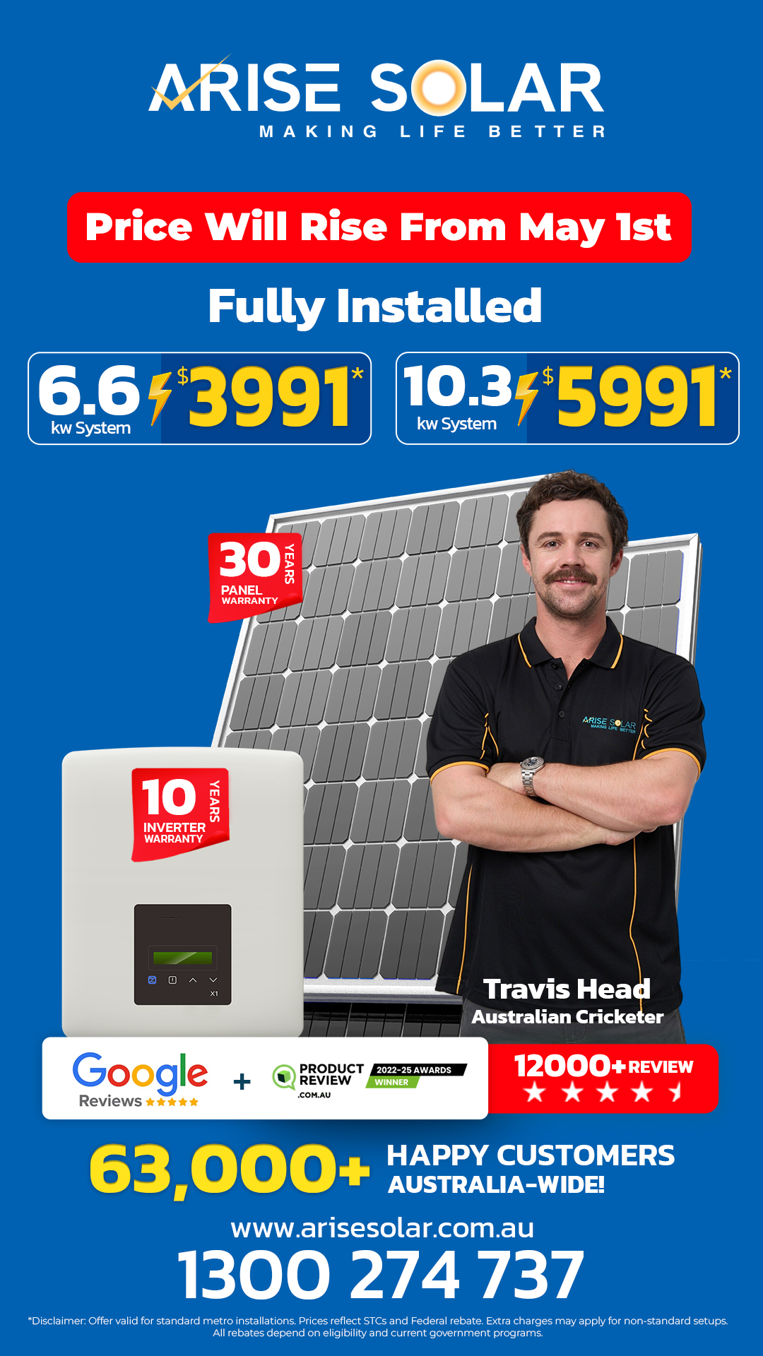 Arise Solar Facebook ad