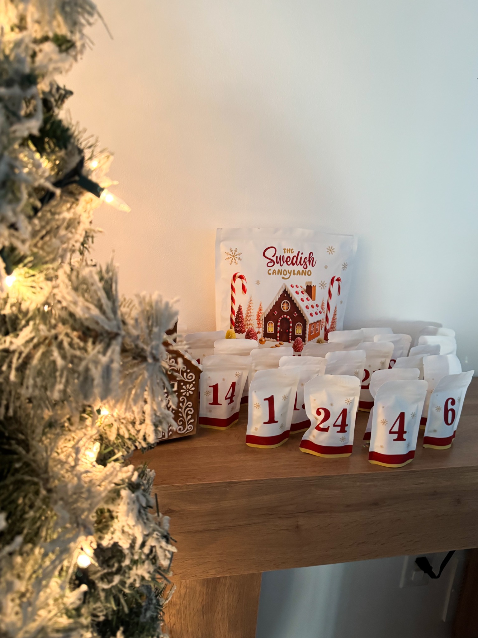 Swedish Candy Land Facebook ad: 24 Days of Vegan Candy Surprises