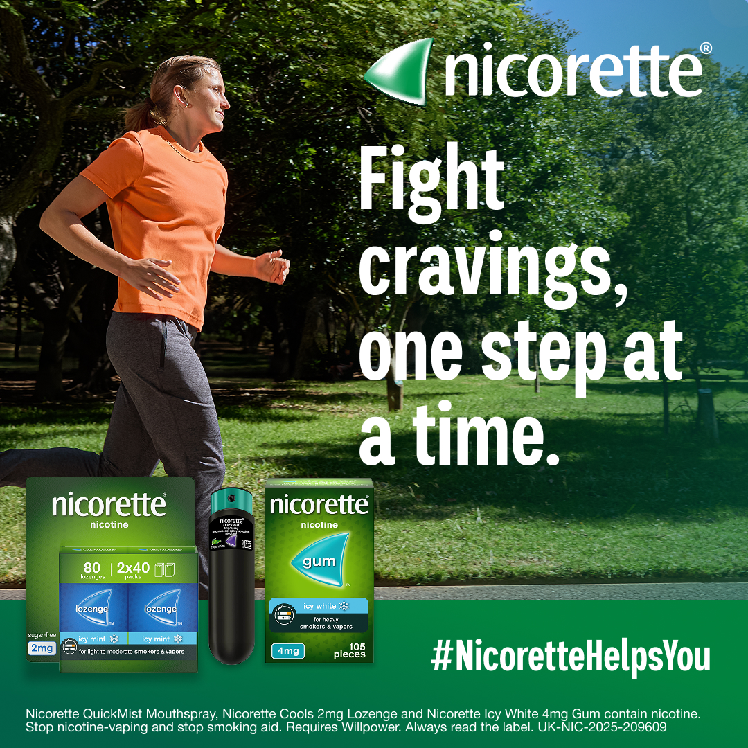 Nicorette Facebook ad: Nicorette Quitting Made Real