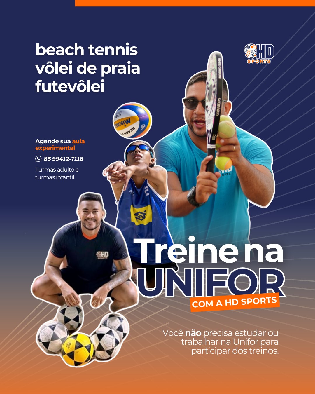 HD Sports CE Facebook ad: Vamos treinar?