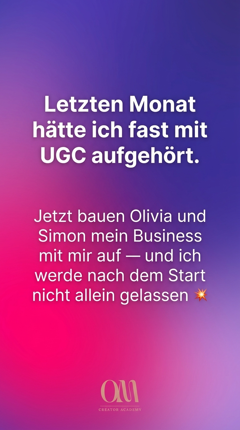 Olivia Malcher - UGC Masterclass Facebook ad