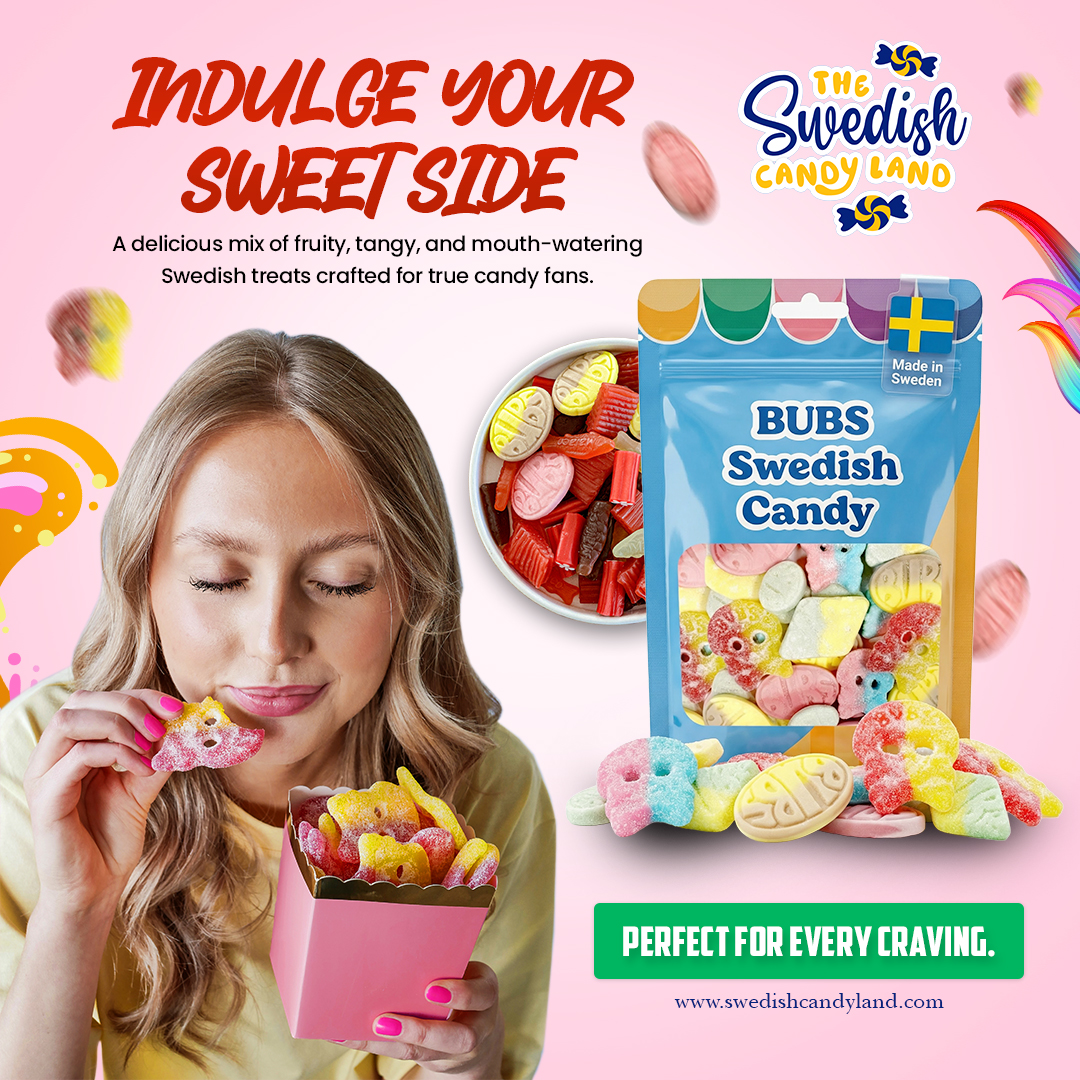 Swedish Candy Land Facebook ad