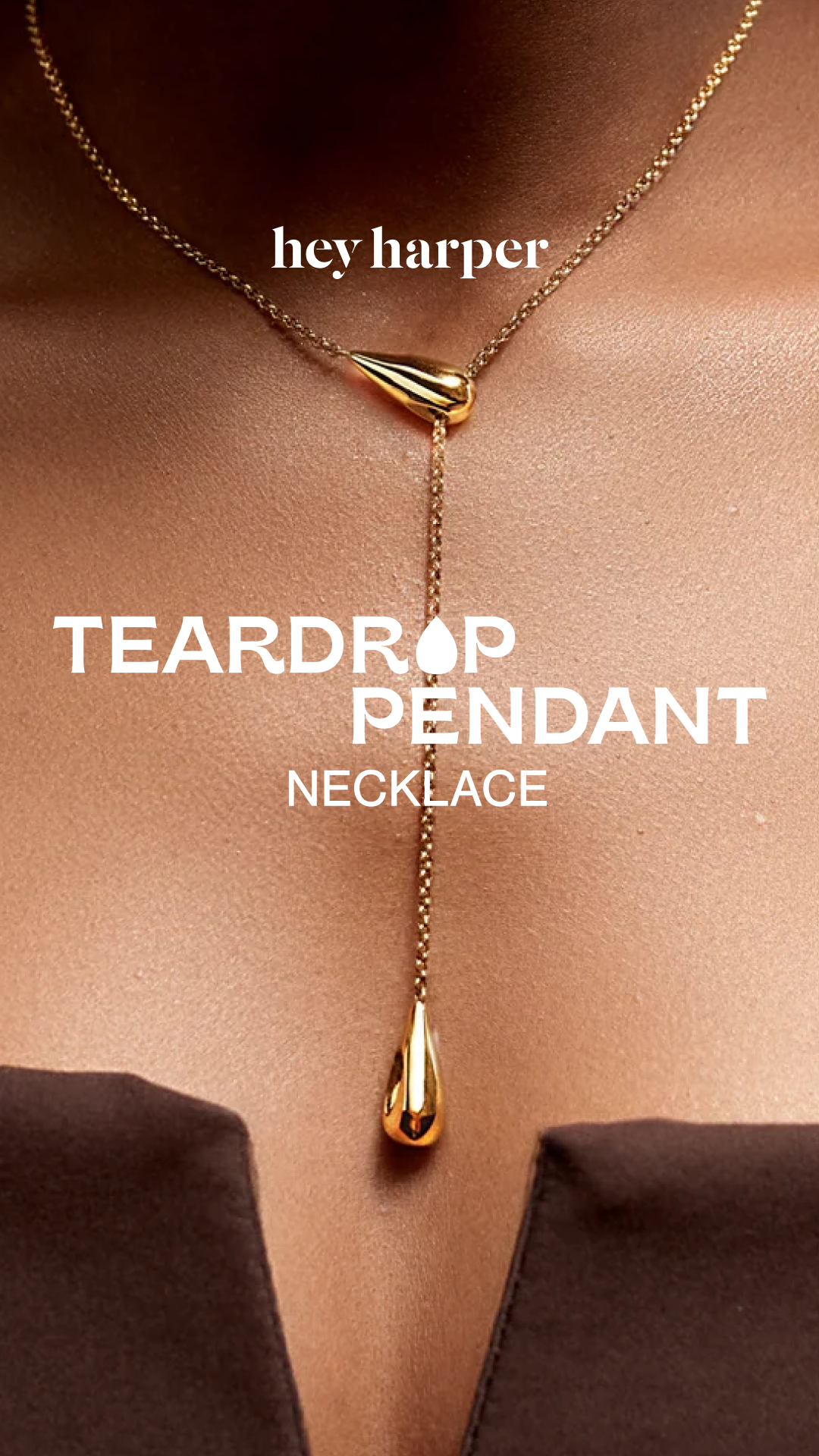 Hey Harper Facebook ad: Take your favourite necklace everywhere.