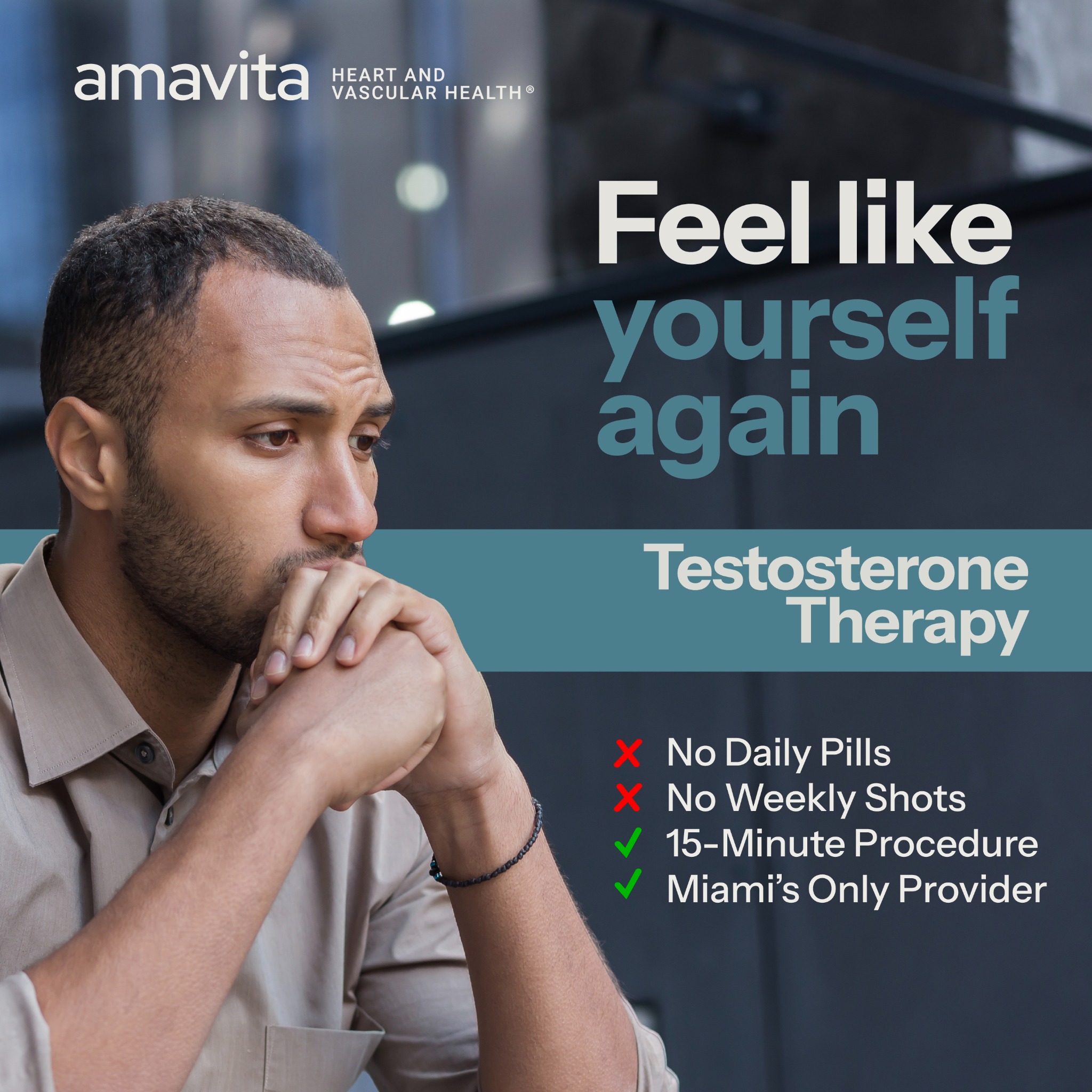 Amavita Heart and Vascular Health Facebook ad: Feel Like You Again