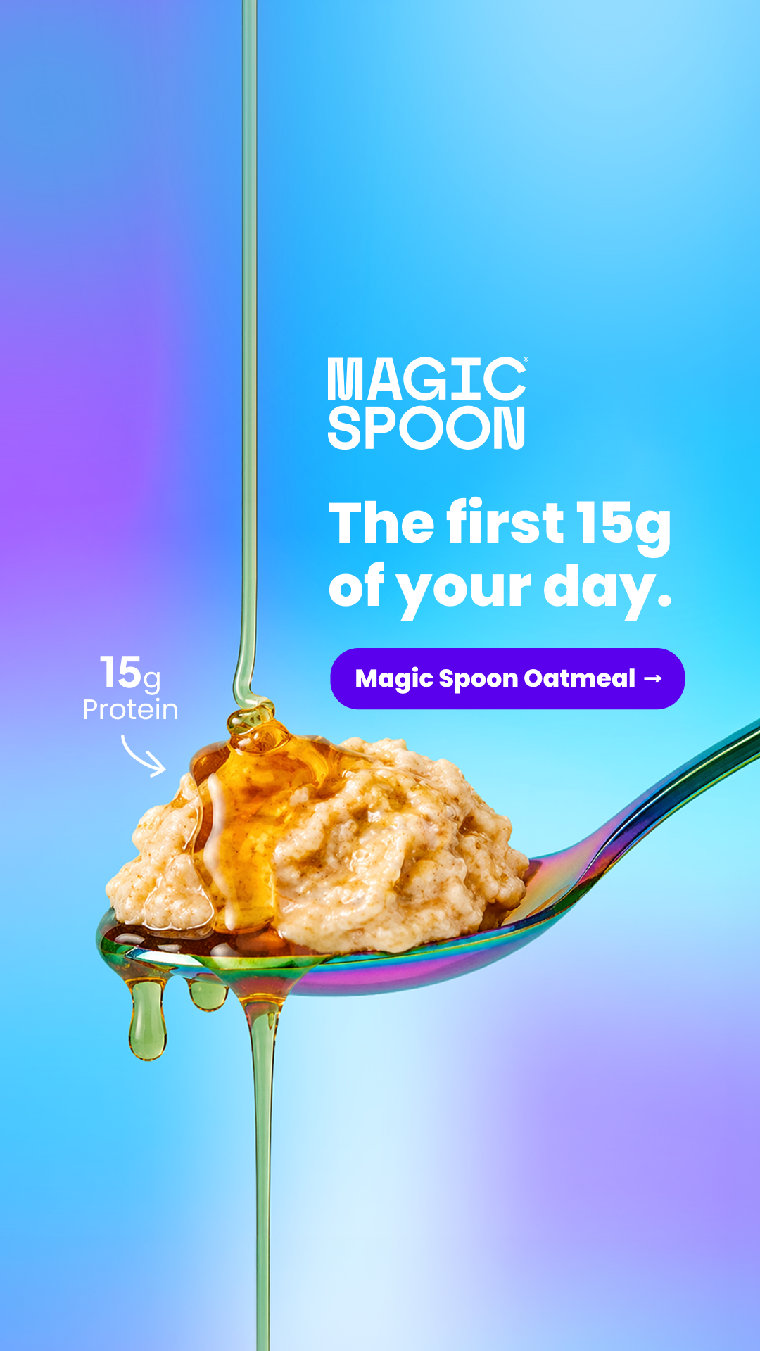 Magic Spoon Cereal Facebook ad: Power Up Your Morning