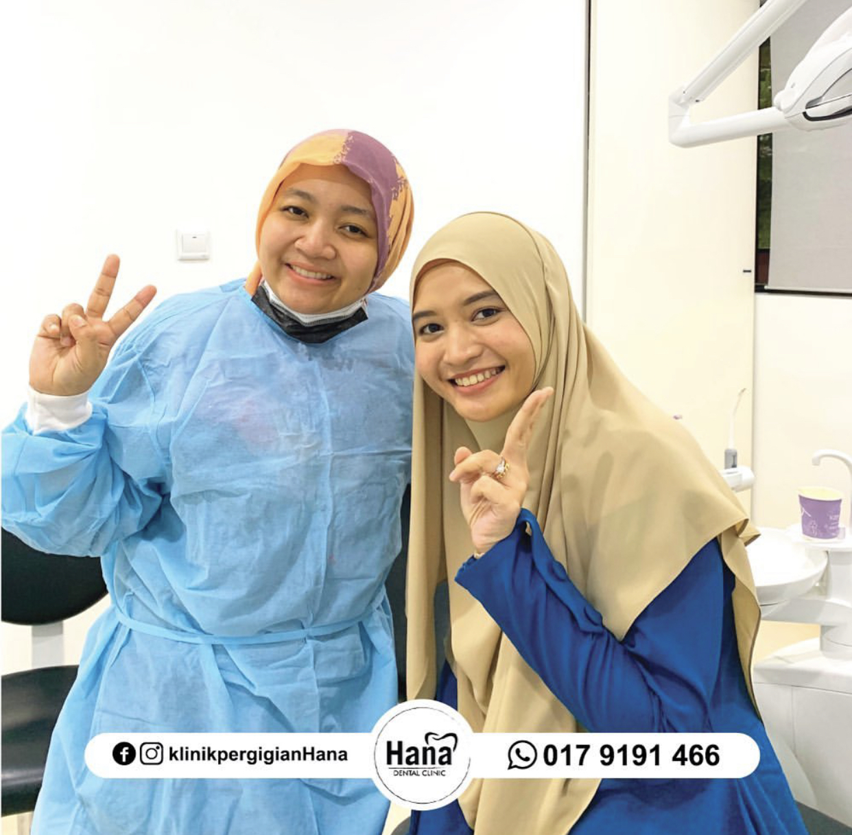 Klinik Pergigian Hana Facebook ad: Lega betul ada juga 𝐁𝐫𝐚𝐜𝐞𝐬 𝐒𝐞𝐫𝐞𝐧𝐝𝐚𝐡…