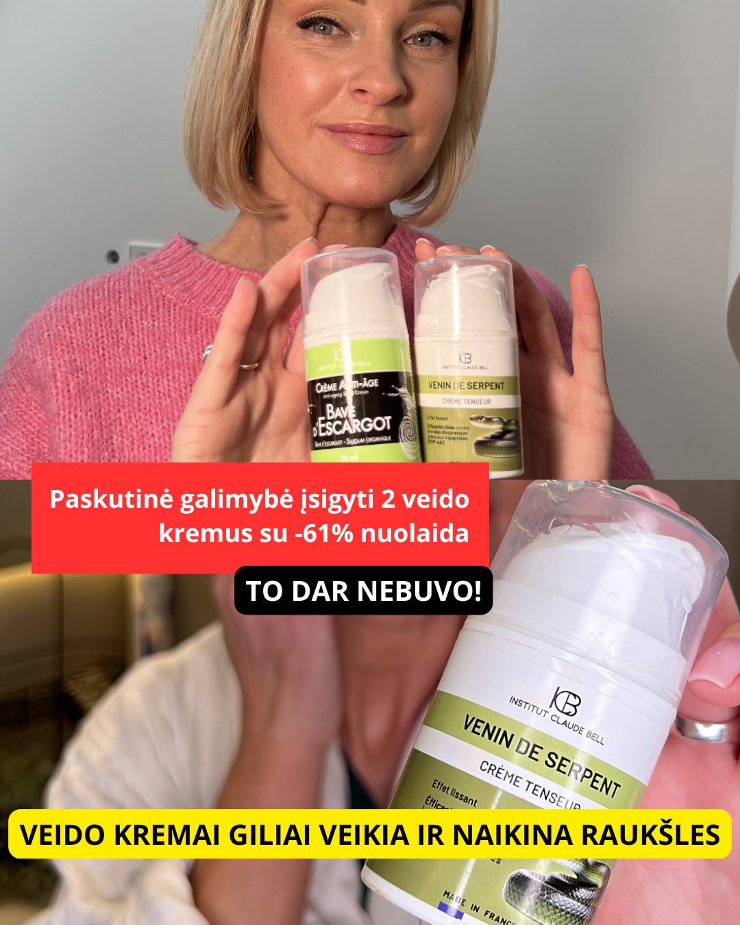 Harmony Plus Lietuva Facebook ad: Tinka visiems odos tipams!