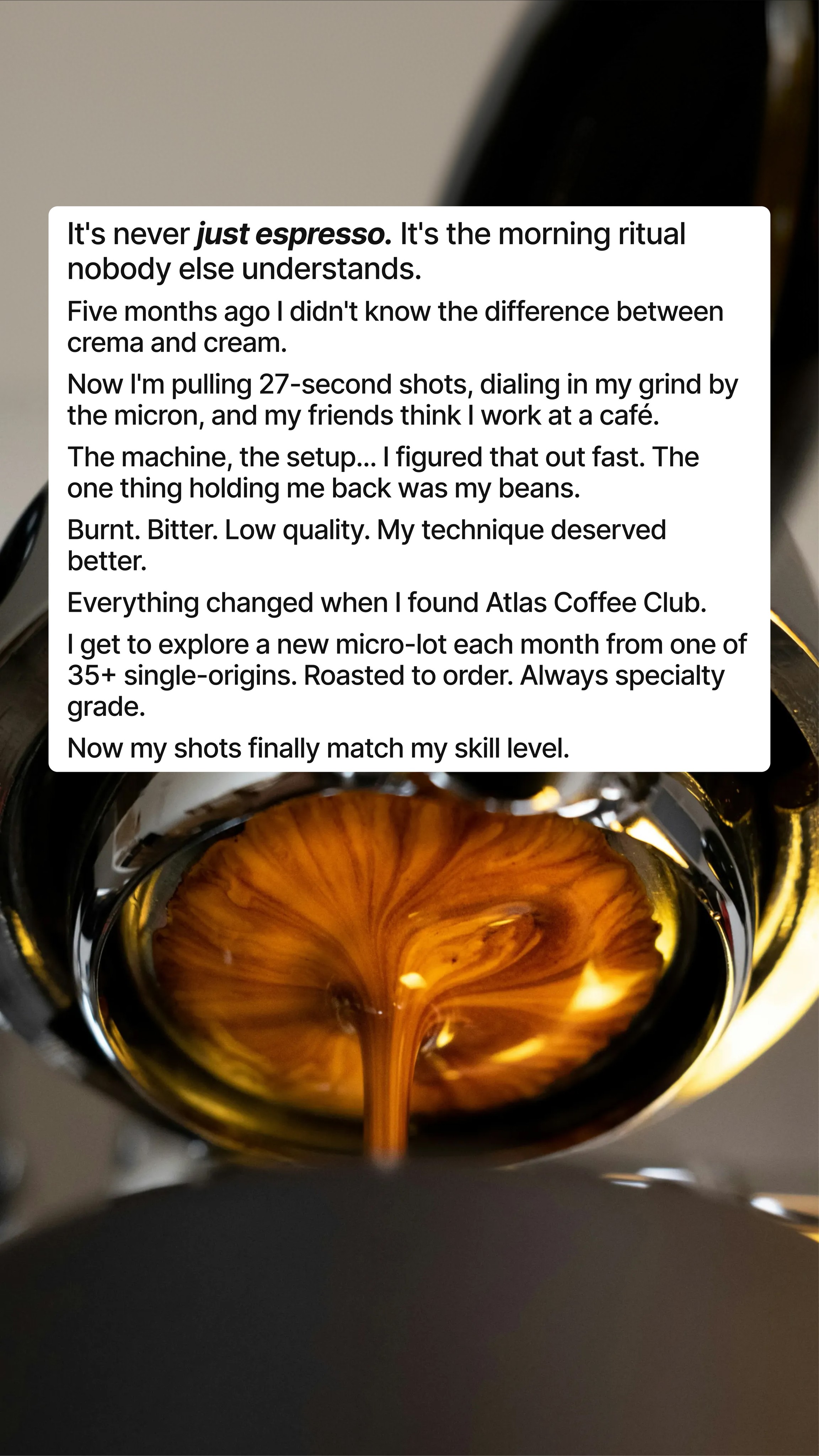 Atlas Coffee Club Facebook ad