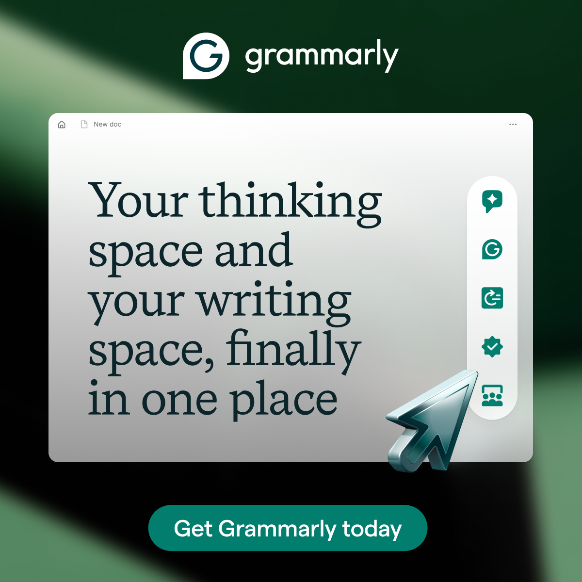 Grammarly Facebook ad