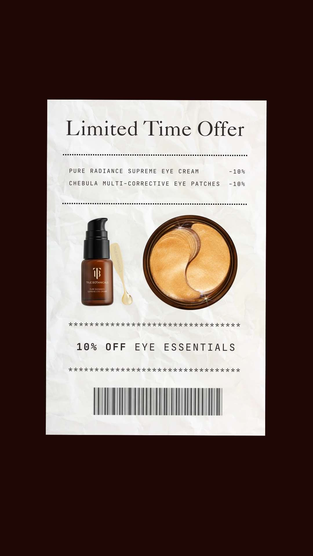 True Botanicals Facebook ad