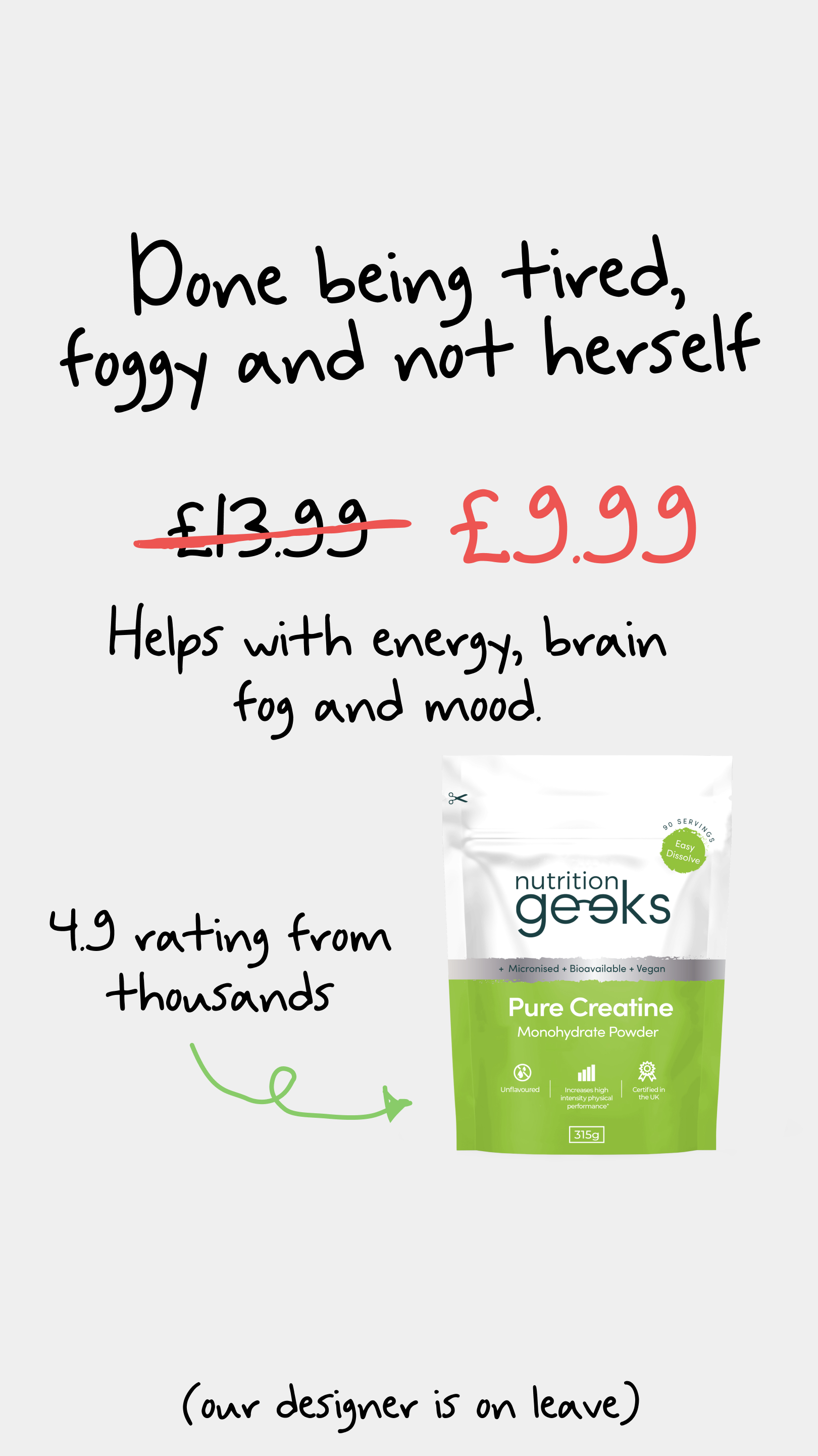 Nutrition Geeks Facebook ad