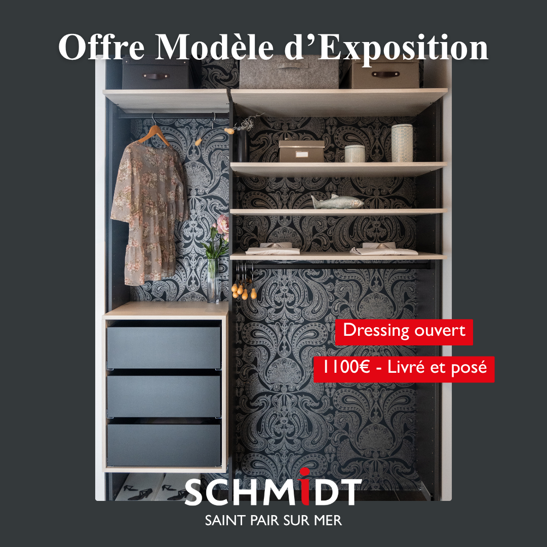Schmidt Facebook ad: Dressings d'exposition à saisir