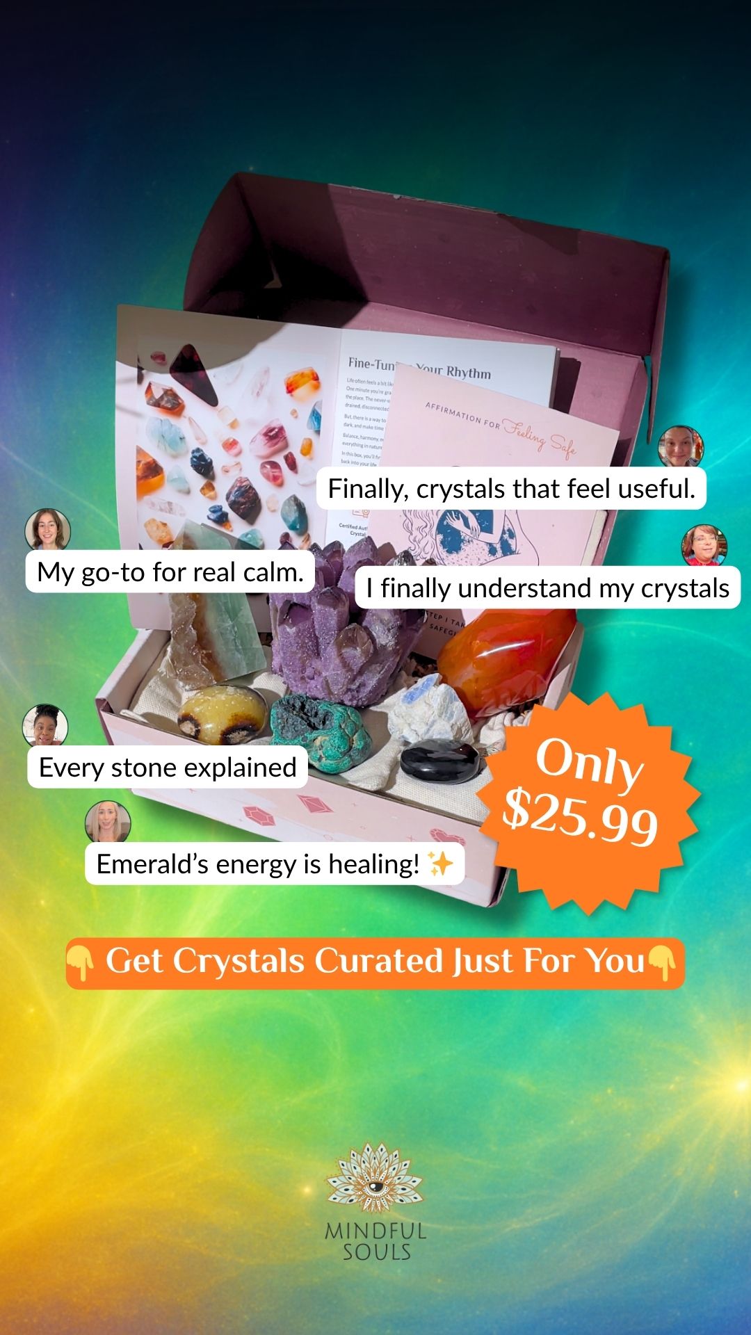 Crystal Healing Stones Facebook ad