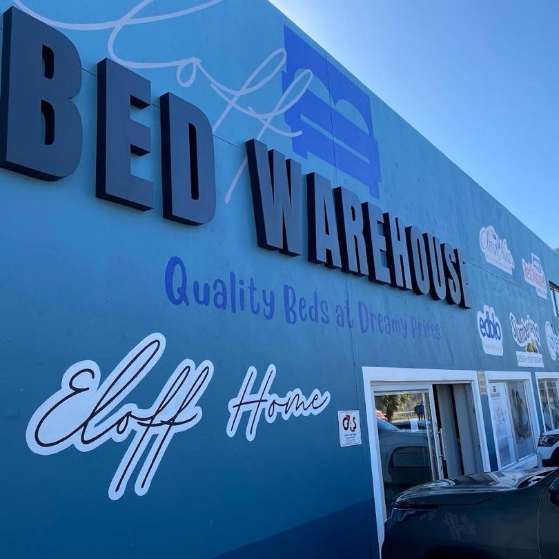 Eloff Bed Warehouse Facebook ad: Namibia’s BIGGEST Bed Warehouse!