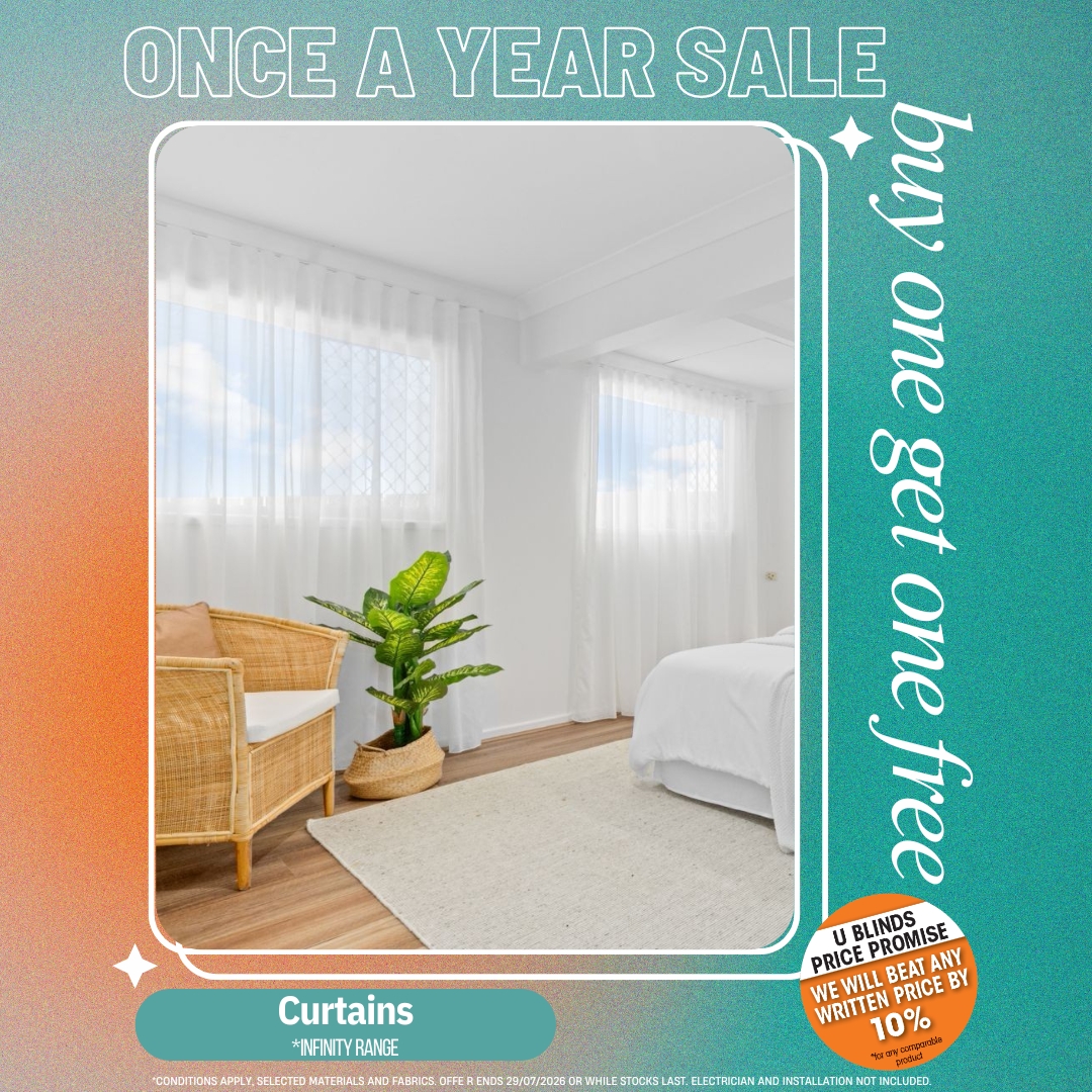 U Blinds Australia | Blinds Shutters Awnings Facebook ad: OUR BIGGEST SALE OF THE YEAR IS HERE!