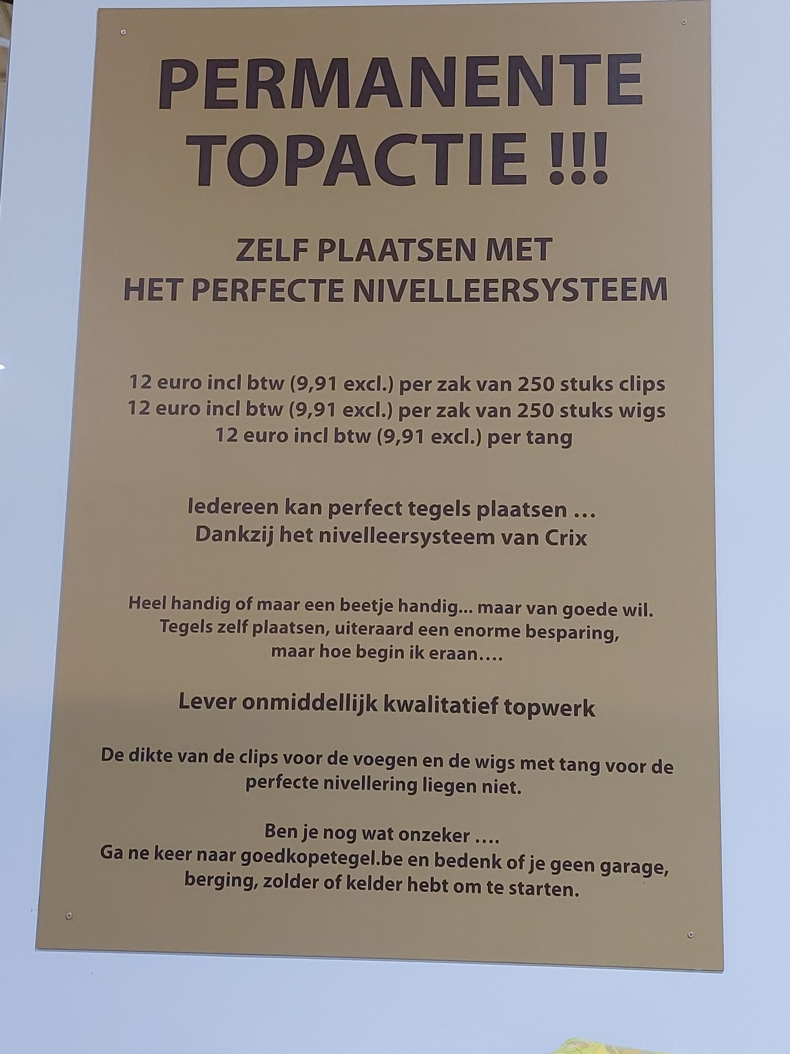Luc Cools Facebook ad: Ne keer shockeren.eigenlijk staat op ´t bord dat…