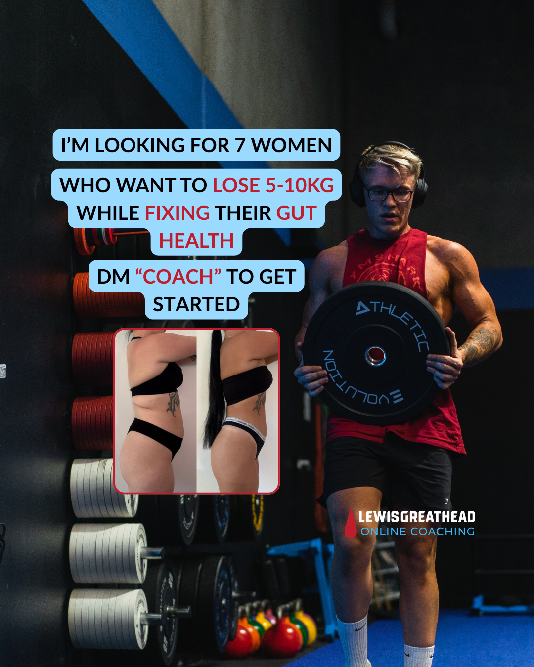 Coach Lewis Greathead Facebook ad: Tired of picking an outfit based on your…