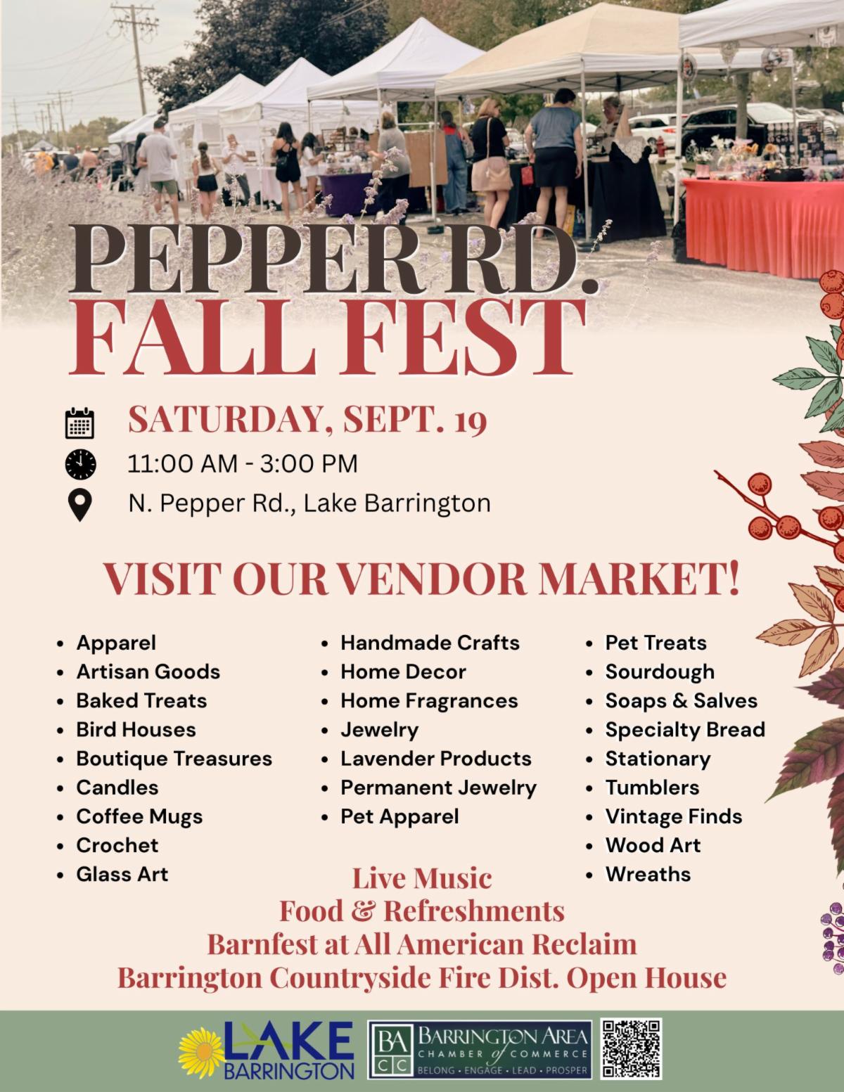 Barrington Area Chamber of Commerce (BACC) Facebook ad