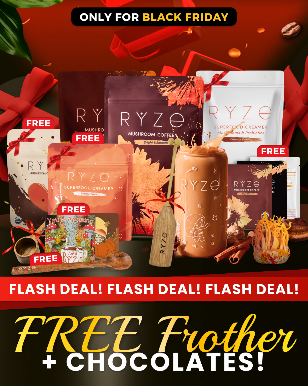RYZE Superfoods Facebook ad