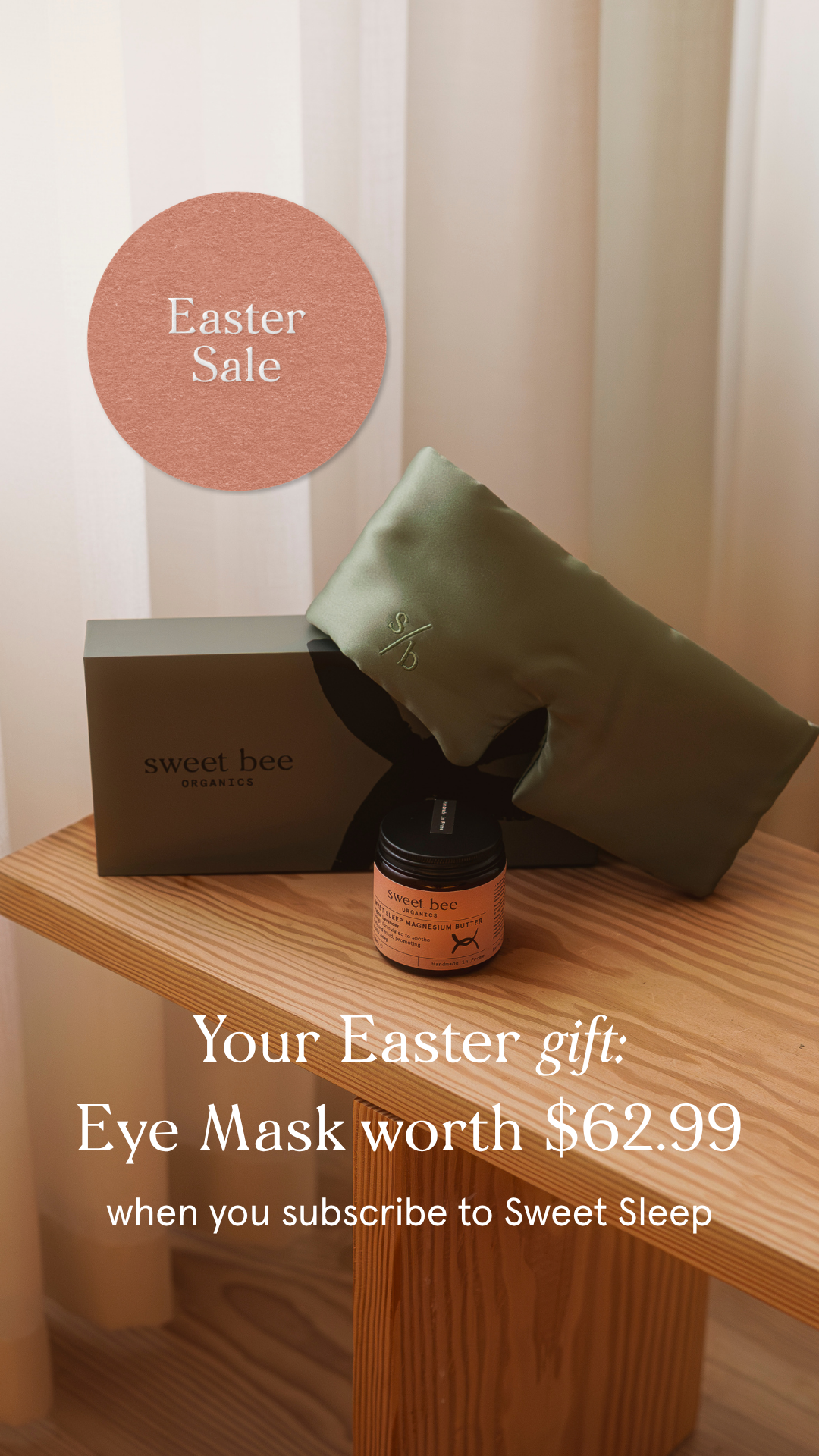 Sweet Bee Organics Facebook ad