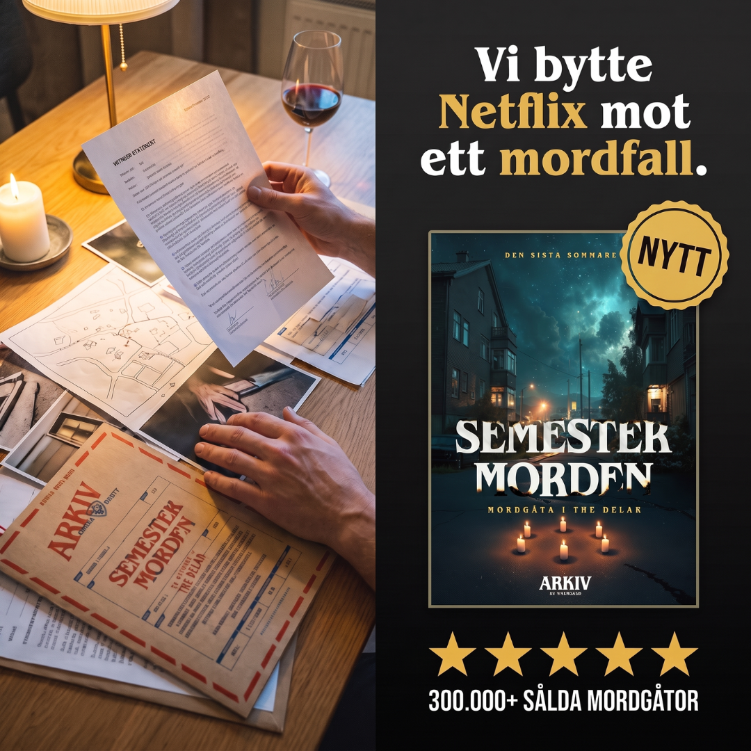 ARKIV by Unsolved - Mordgåtor att lösa hemma Facebook ad