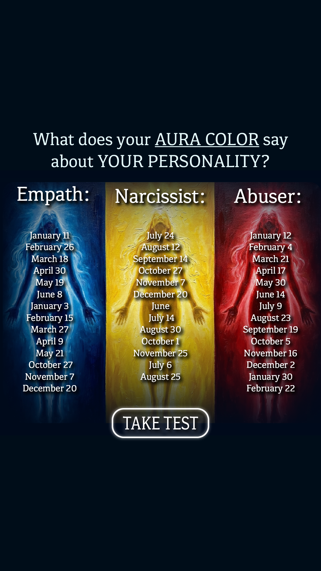 Personality Type Facebook ad