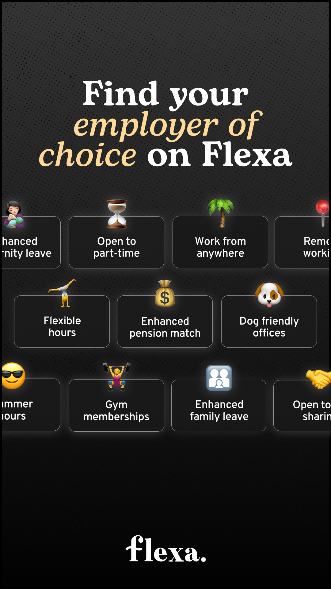 Flexa Facebook ad