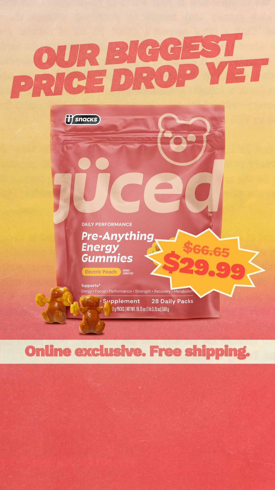 Jüced Facebook ad: Intentional, simple, effective.