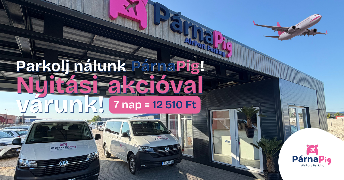 PárnaPig AirPort Parking Facebook ad from Aug 4, 2026